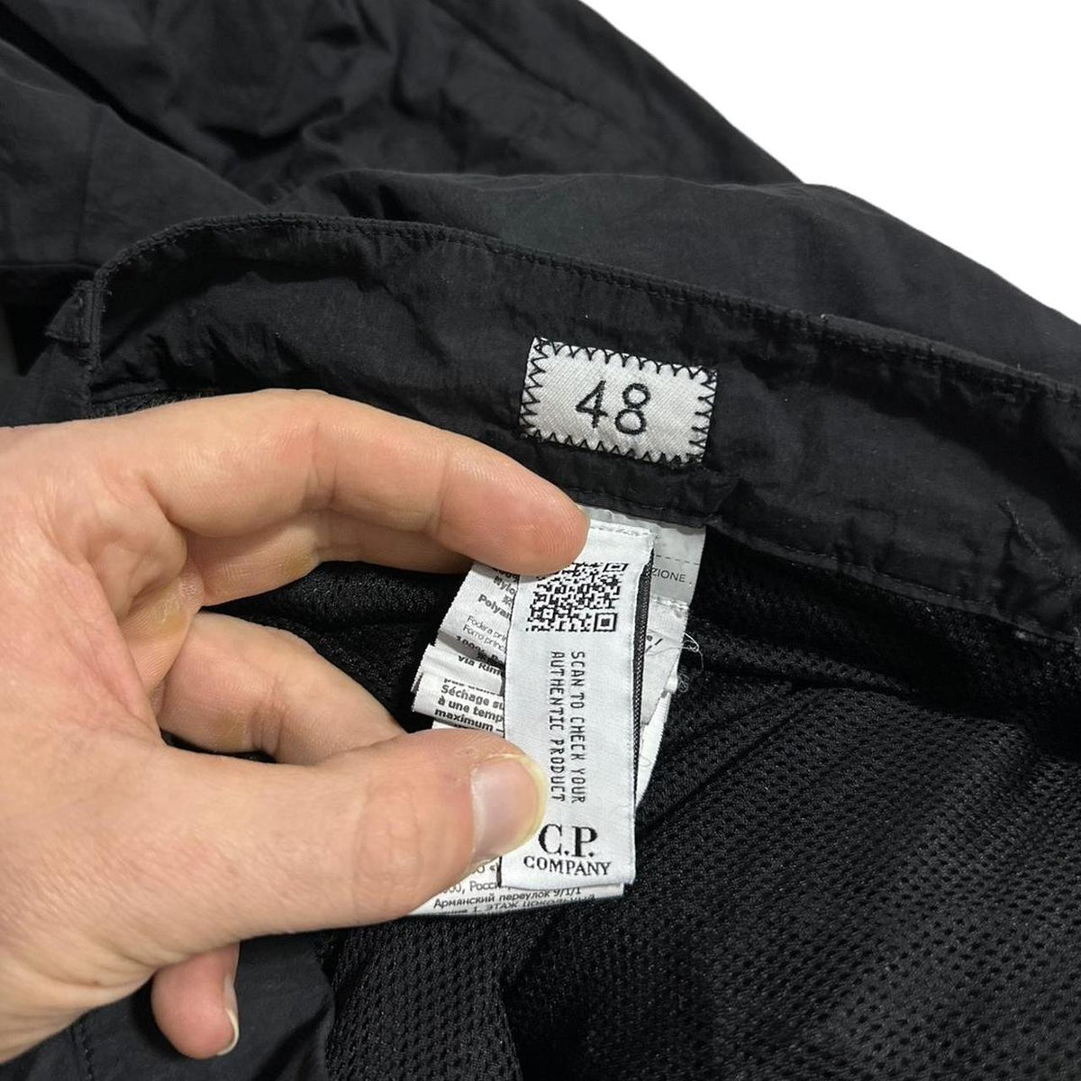 CP Company Black Combat Cargos Bottoms | Medium, Black