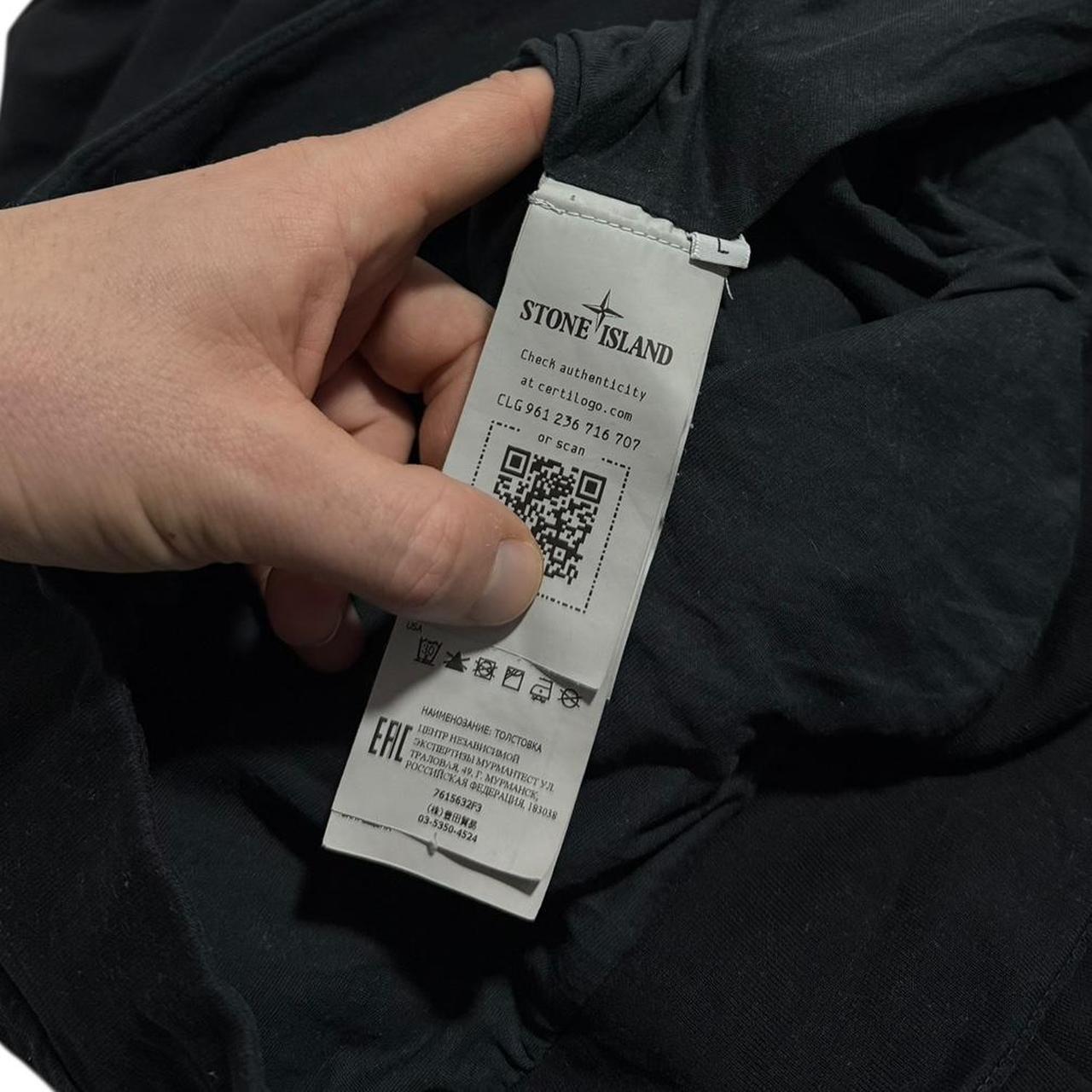 Stone Island Ghost Pullover Crewneck | Large, Black