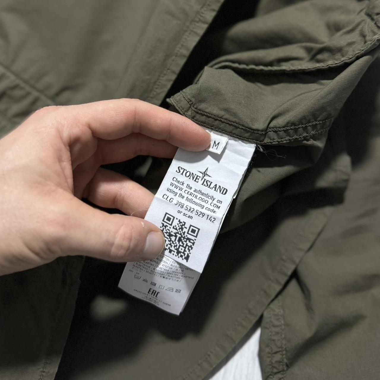 Stone Island Ghost Khaki Overshirt | Medium, Khaki