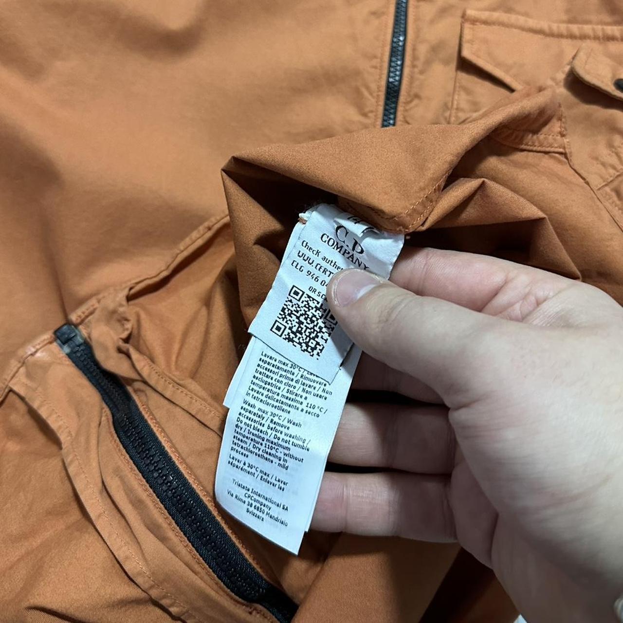 CP Company Orange Canvas Overshirt