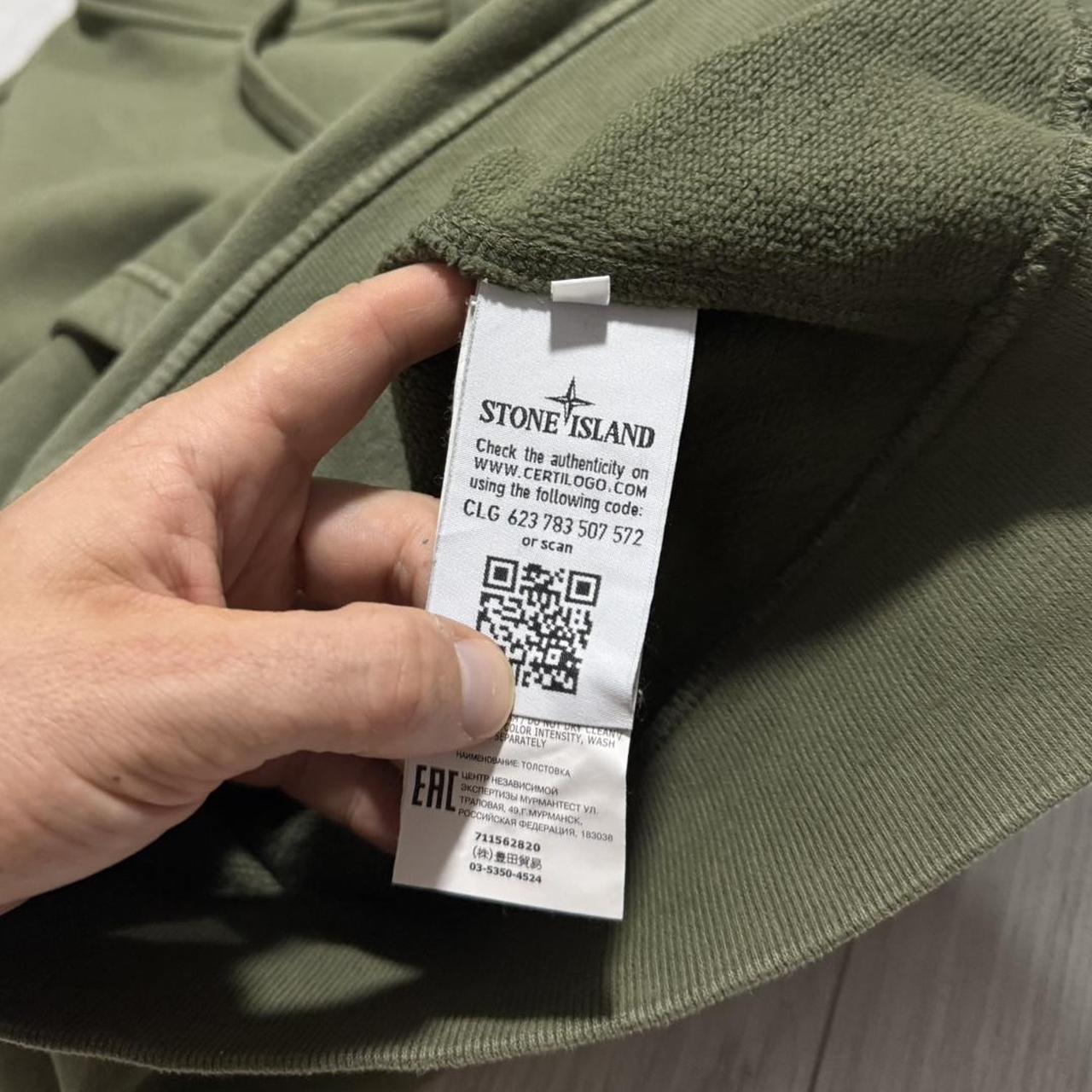 Stone Island Pullover Hoodie | Small, Olive