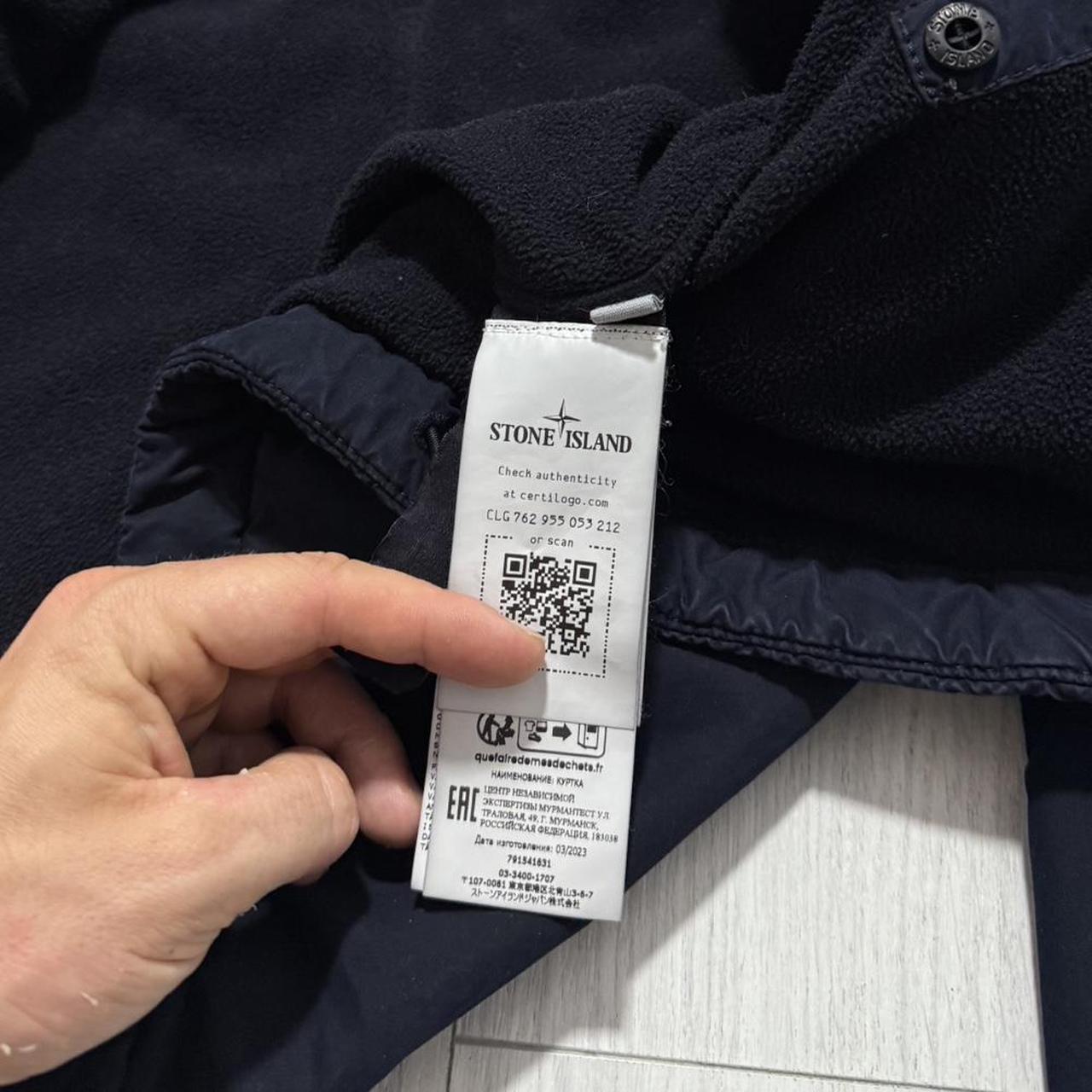 Stone Island David Light Micropile Jacket | Medium, Navy