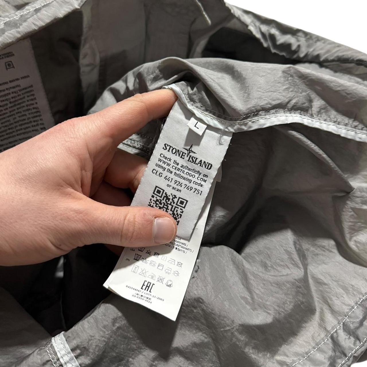 Stone Island Nylon Metal Watro Multipocket Jacket | Large, Metallic Grey
