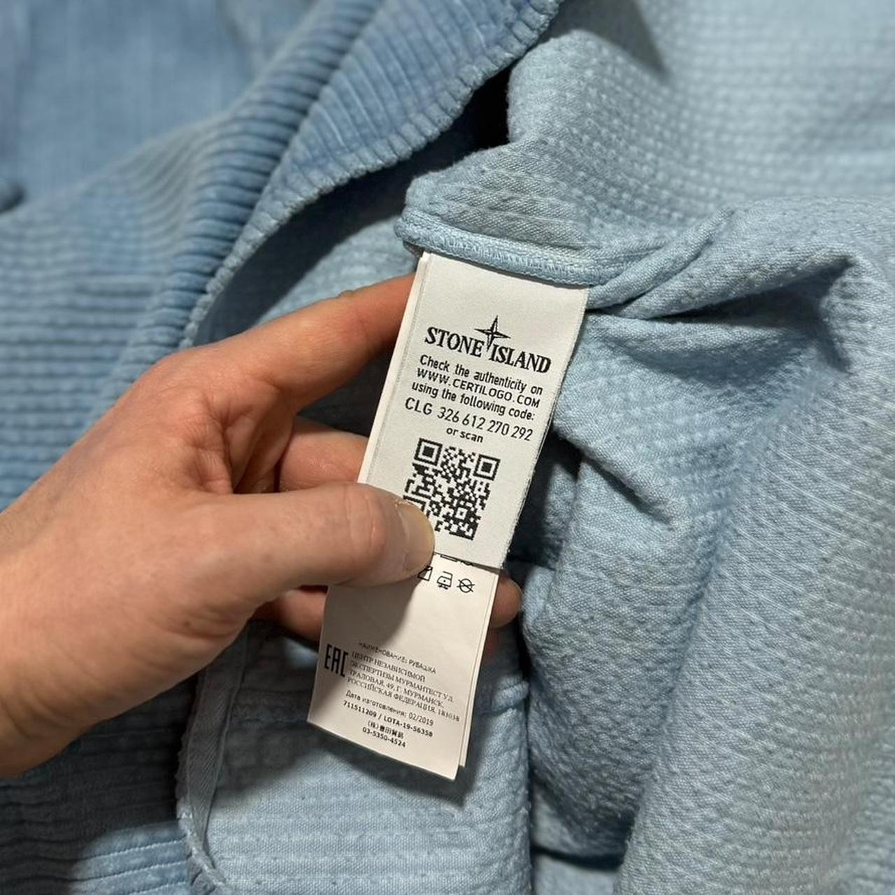 Stone Island Heavy Corduroy Shirt | Medium, Faded Blue
