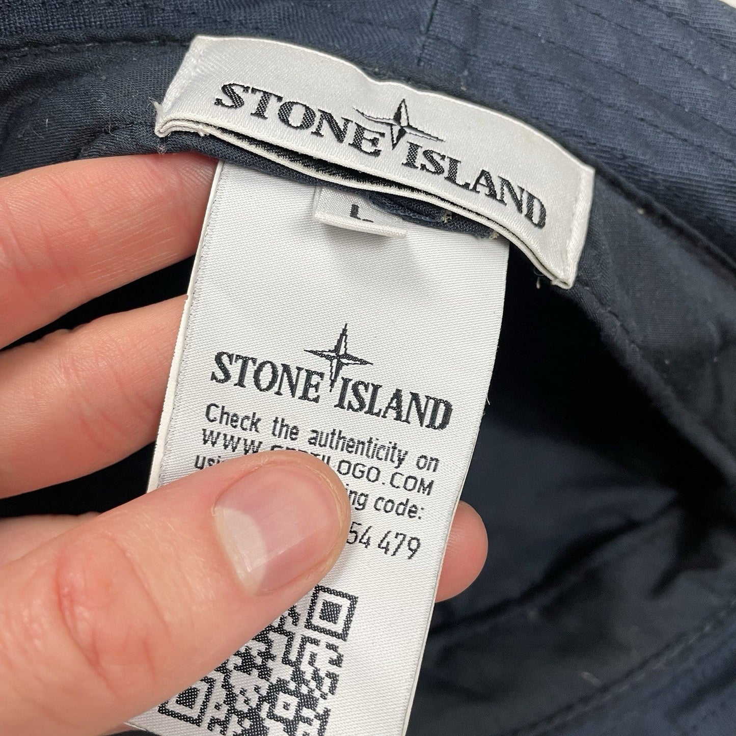 Stone Island Marina Bucket, Size Large | O/S, Navy
