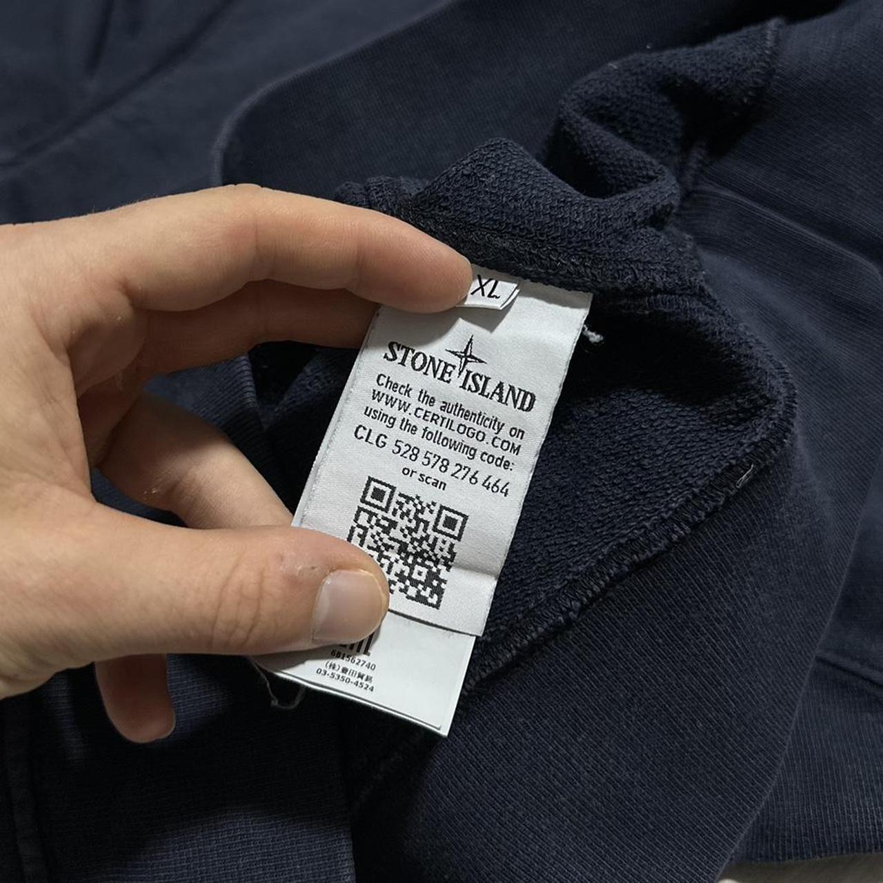 Stone Island Blue Pullover Crewneck | XL, Blue