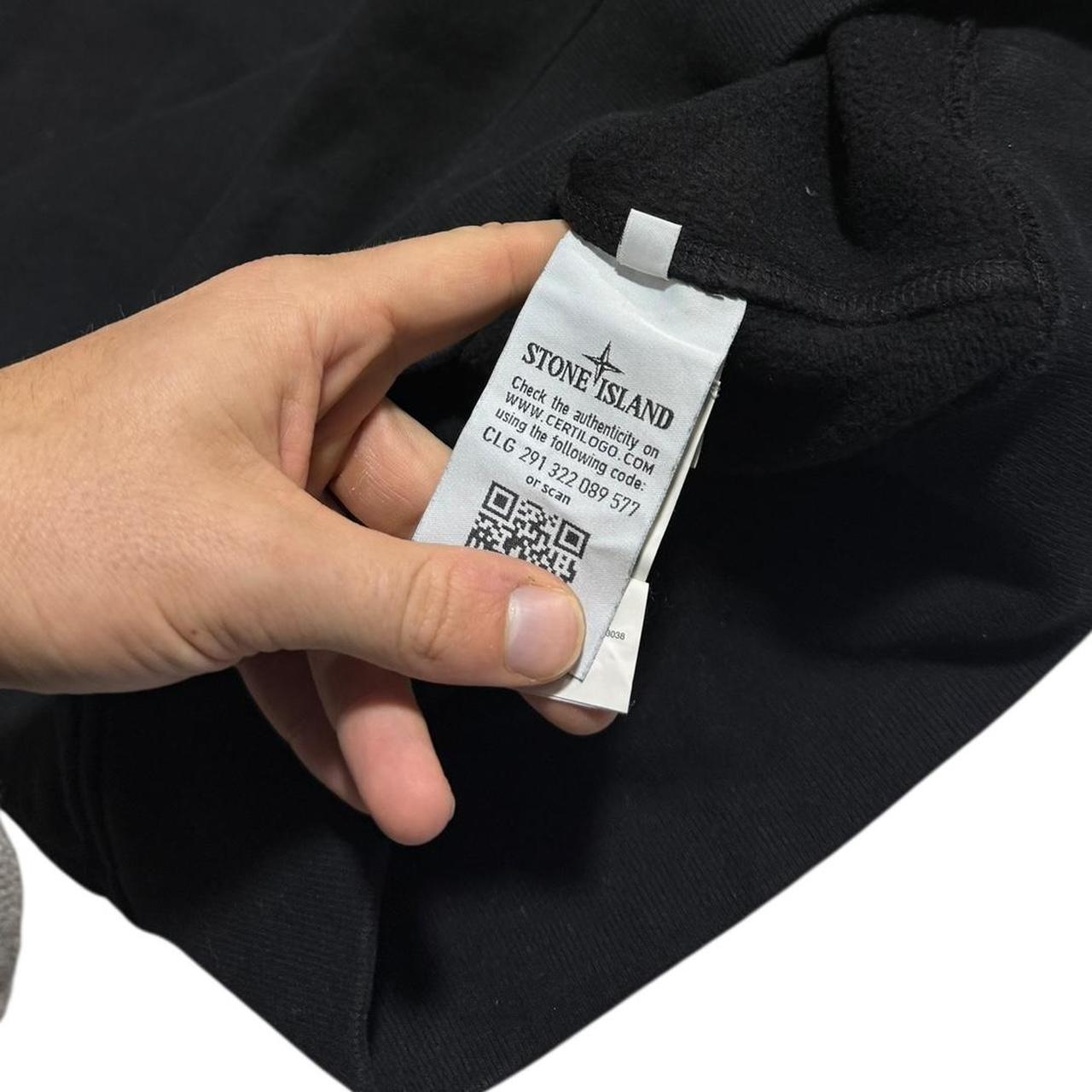 Stone Island Black Crewneck | Medium, Black