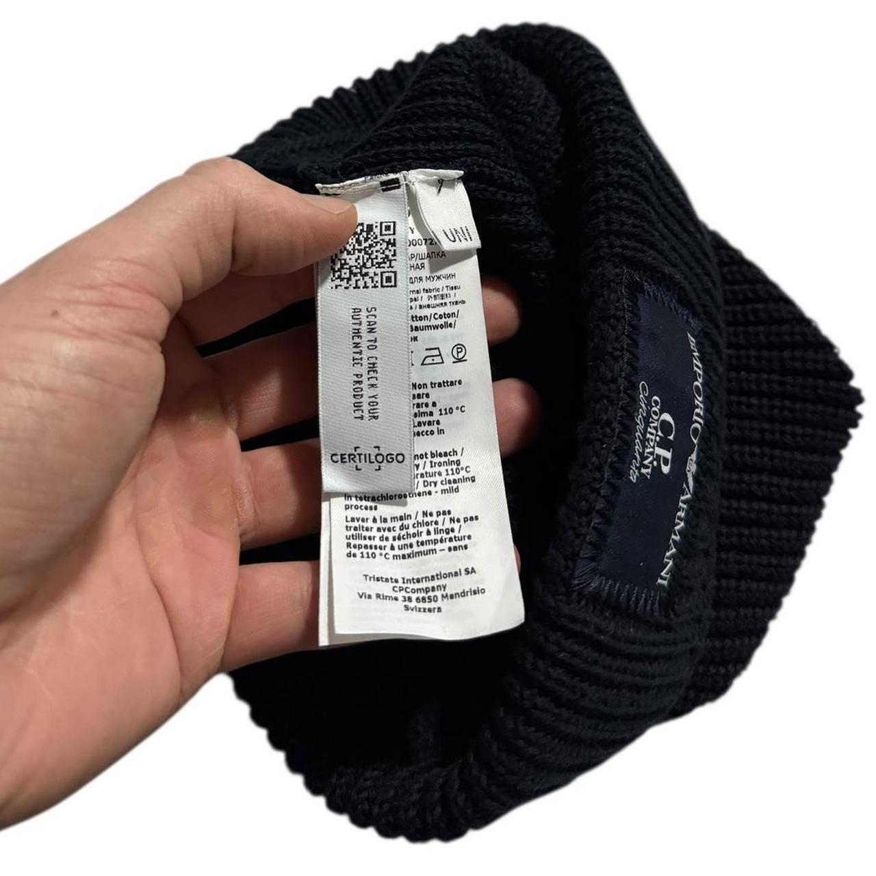 CP Company Armani Beanie | O/S, Black