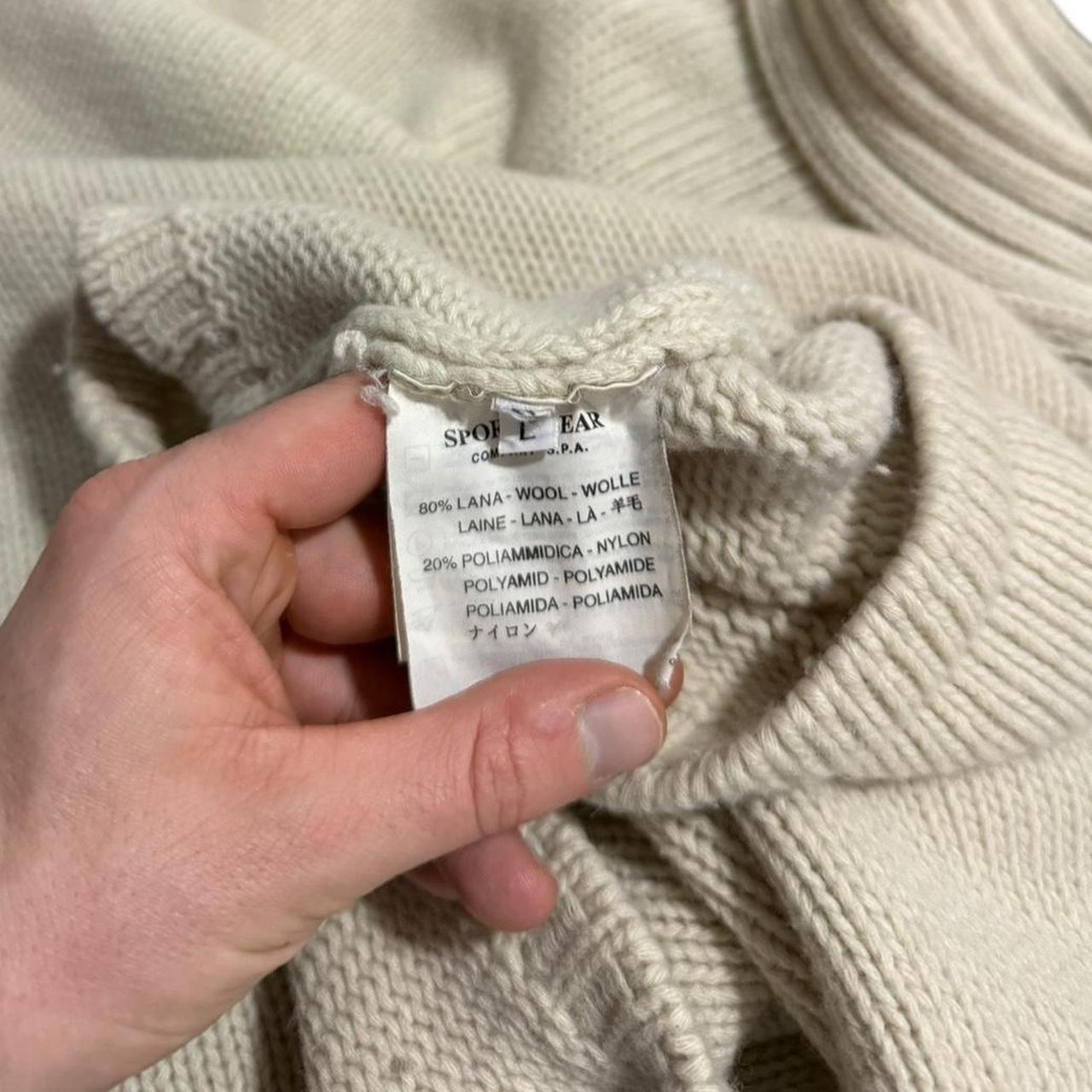 Stone Island 90's Heavy Knit Jumper | Large, Ivory