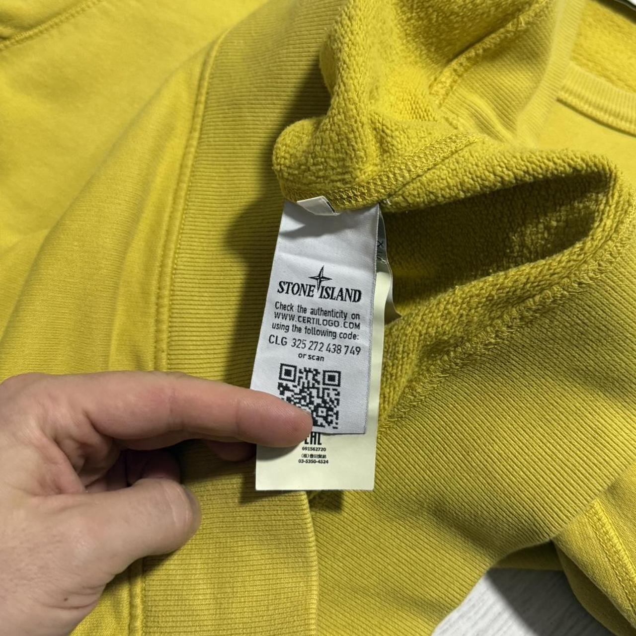 Stone Island Pullover Crewneck | Medium, Mustard Yellow