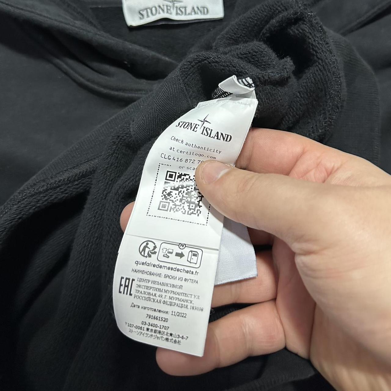 Stone Island Black Pullover Hoodie