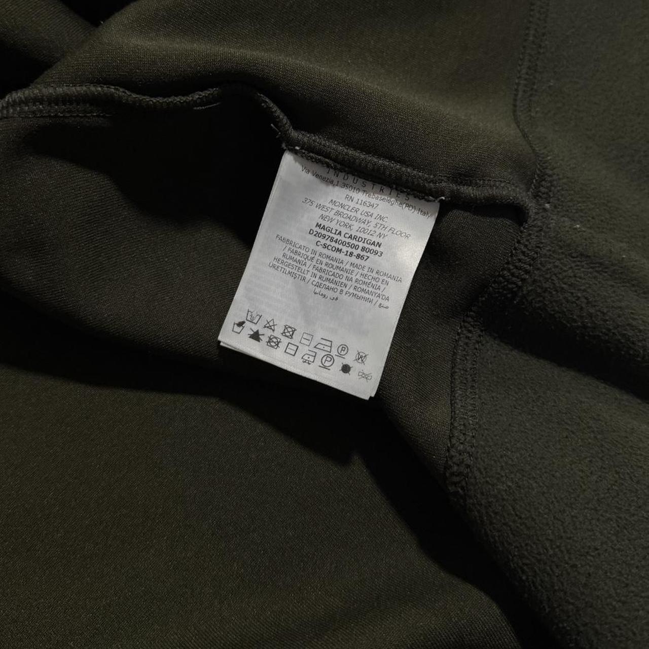 Moncler Zip Up Fleece | Large, Olive Green