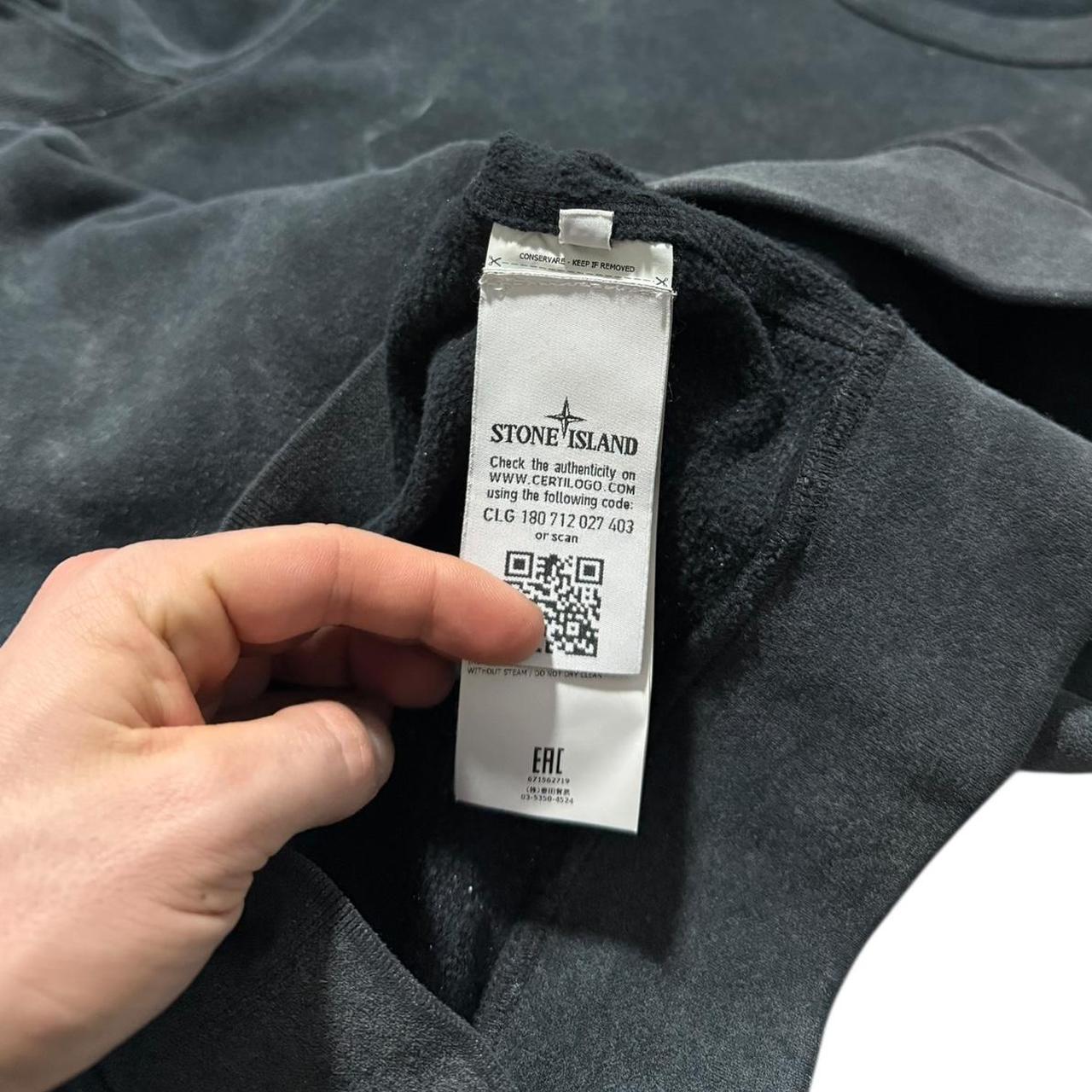 Stone Island Frost Pullover Crewneck | XL, Faded Black
