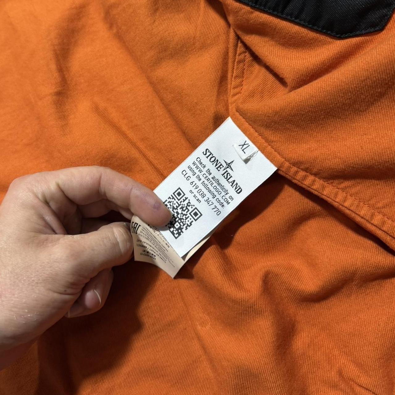 Stone Island A/W 2019 Reflective Weave Jacket | XL, Orange