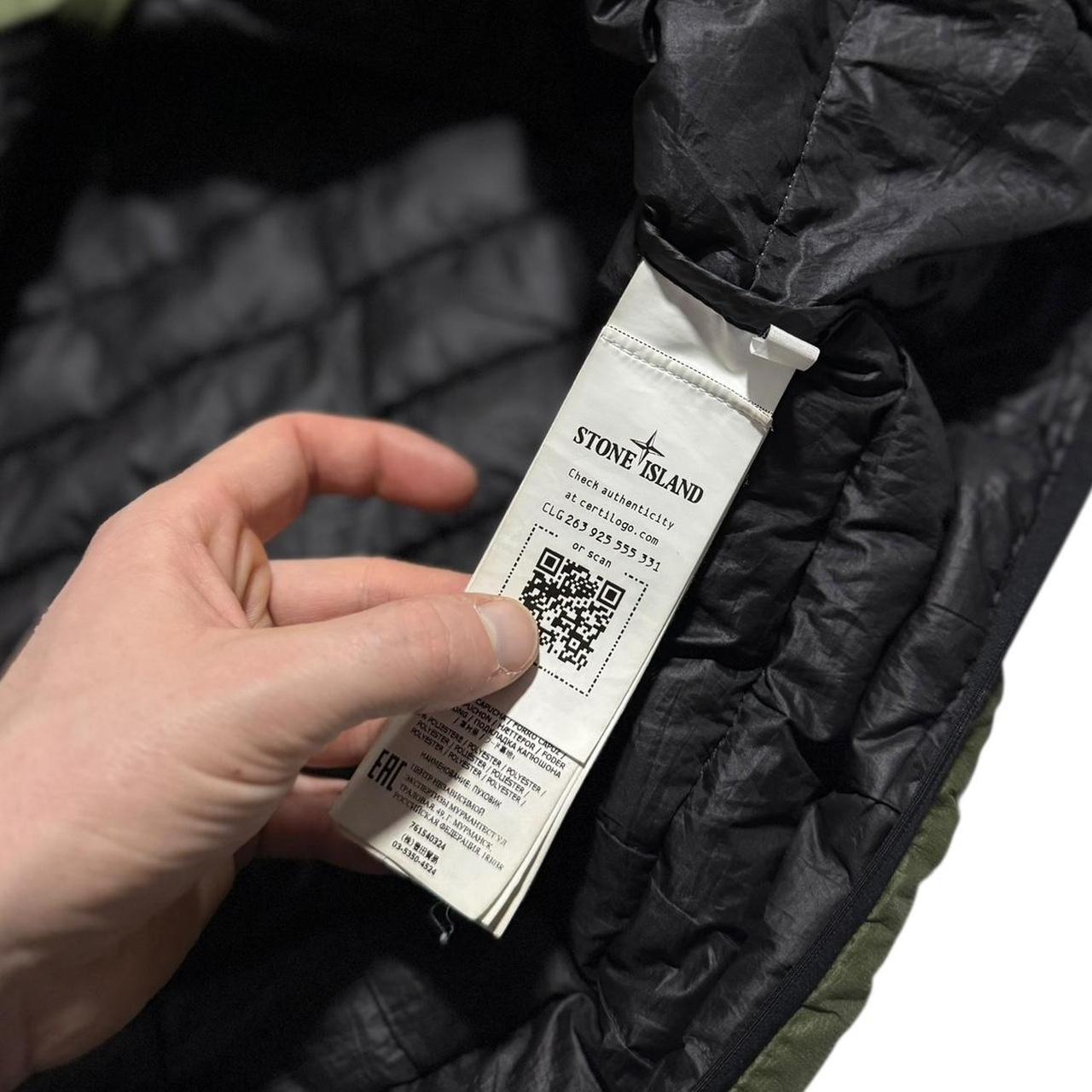 Stone Island Bio Based Down Jacket | Medium, Olive Green