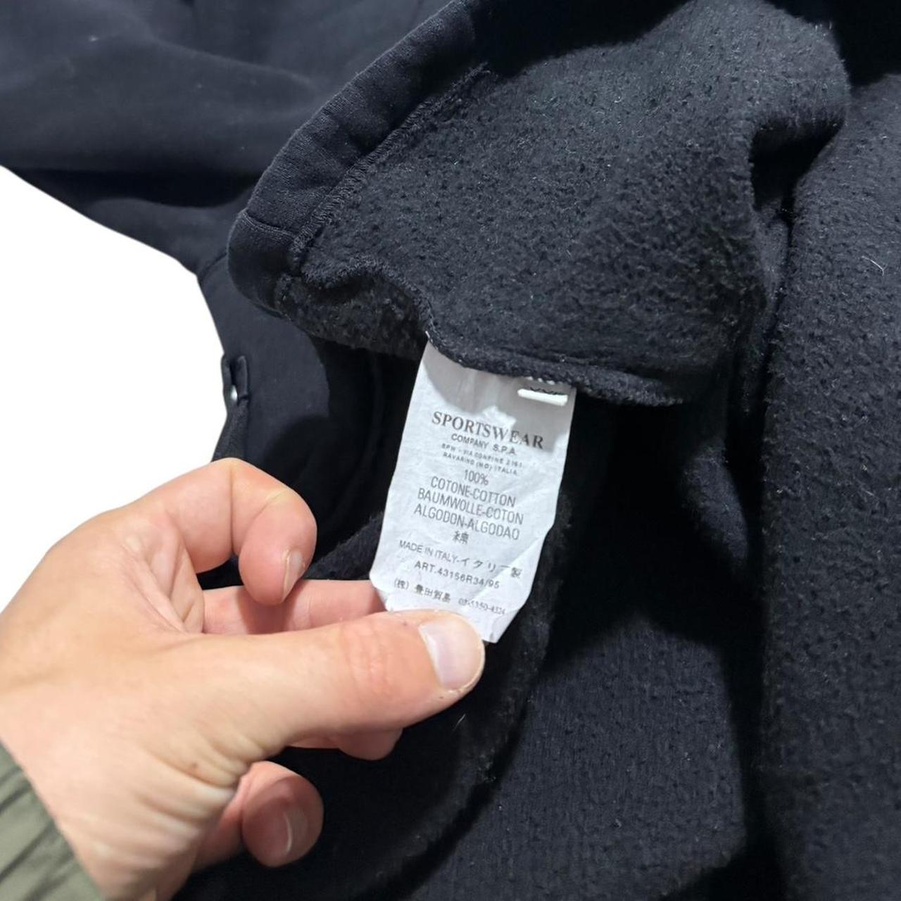 Stone Island Fleece Lined Full Zip Hoodie | XXL, Black