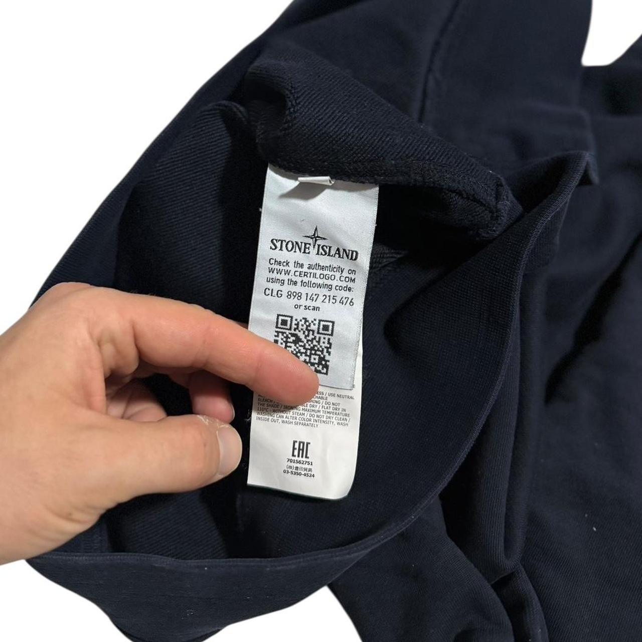 Stone Island Navy Pullover Crewneck | Medium, Navy