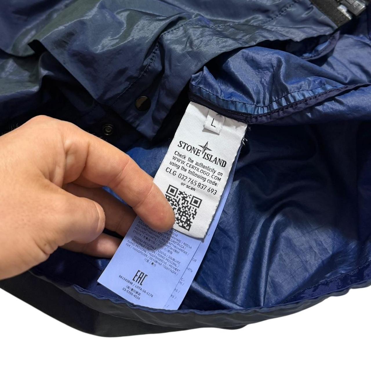 Stone Island Colour Weft Jacket | Large, Metallic Blue