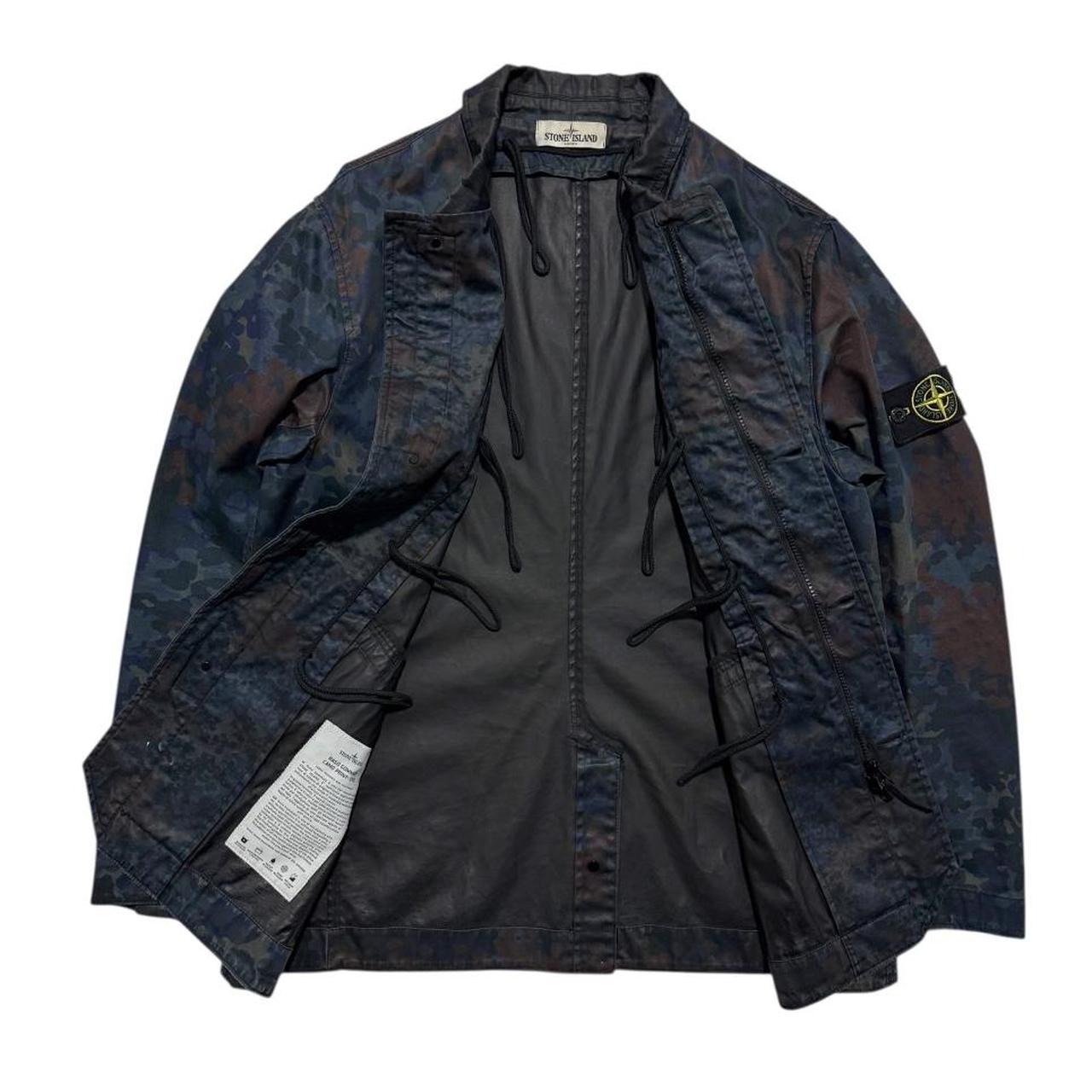 Stone Island Raso Gommato Camo Print Jacket