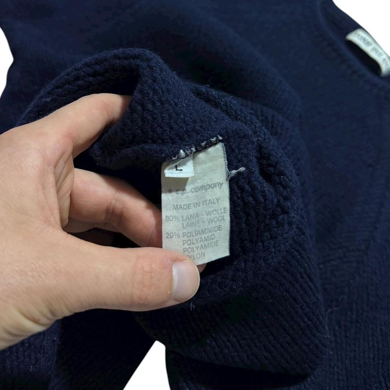 Stone Island Late 80's Heavy Knit Pullover | Large, Navy