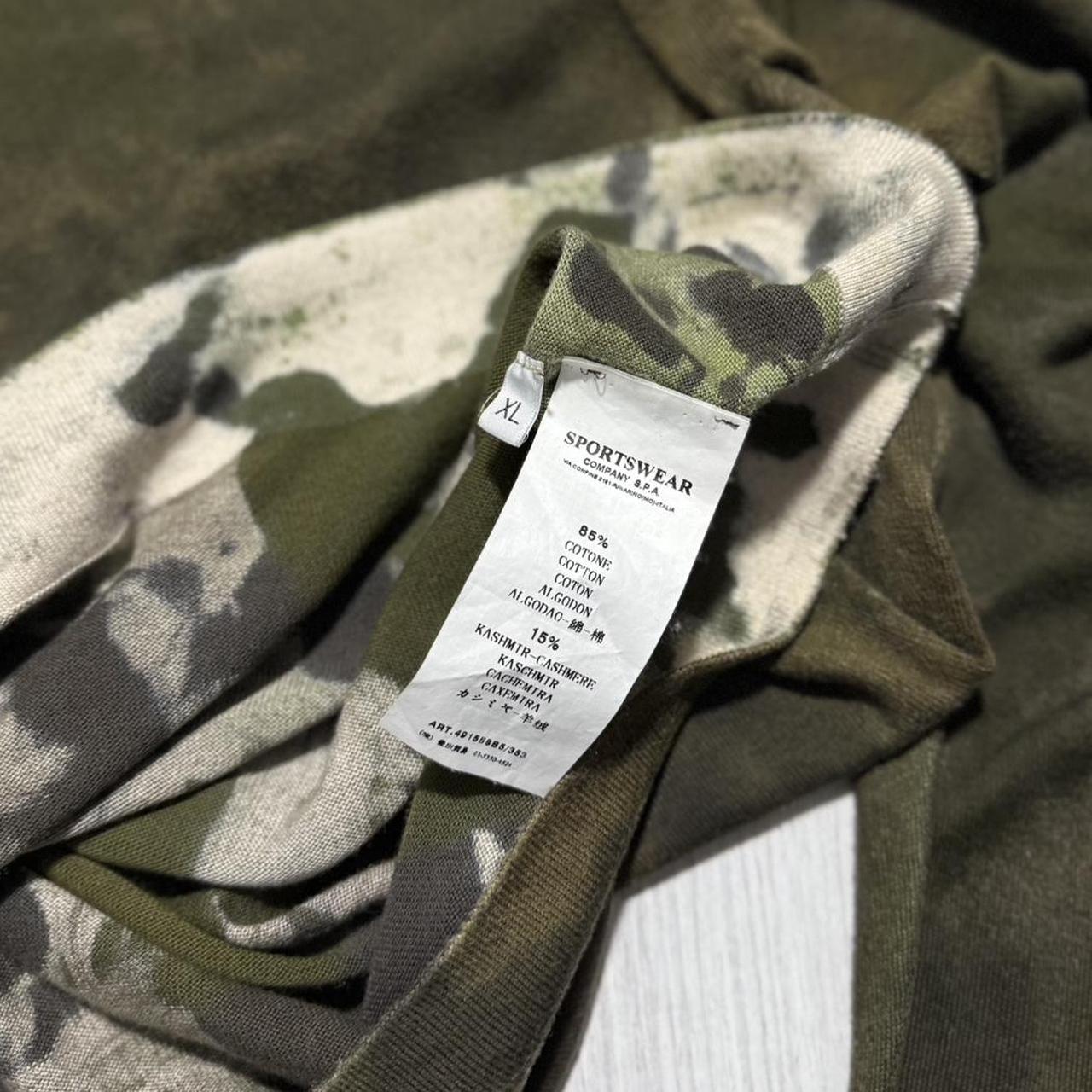 Stone Island Hand Painted Hoodie | XL, Green