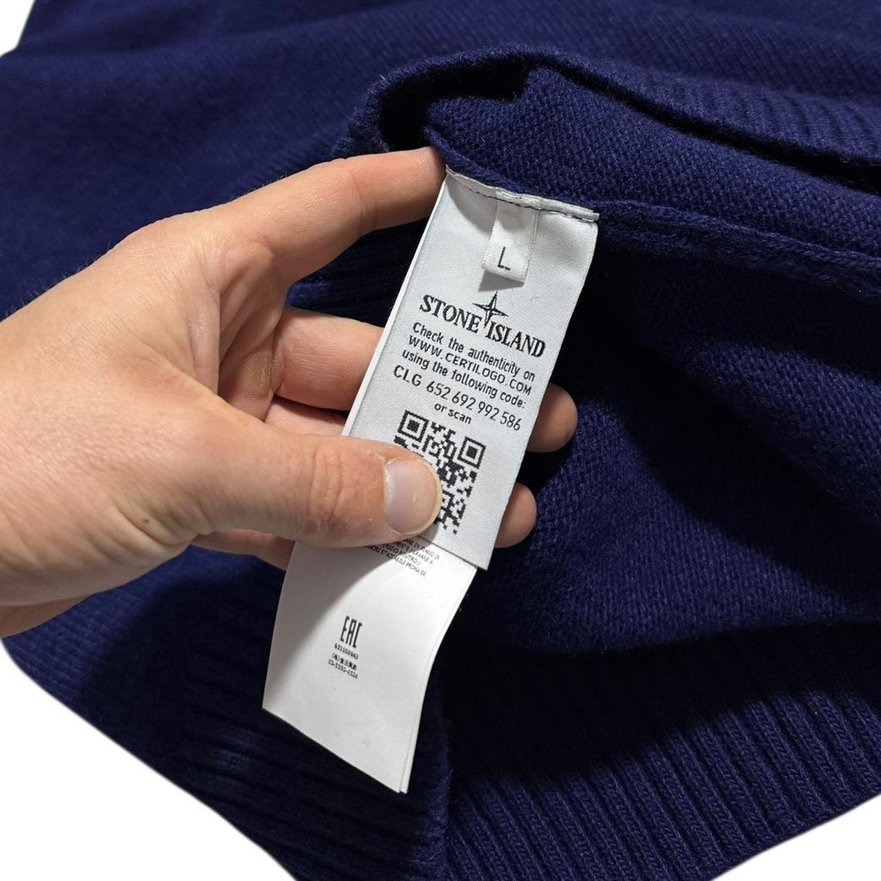 Stone Island Wool V Neck Pullover