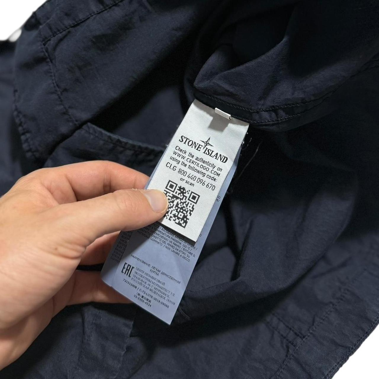 Stone Island Double Pocket Canvas Jacket | Large, Navy