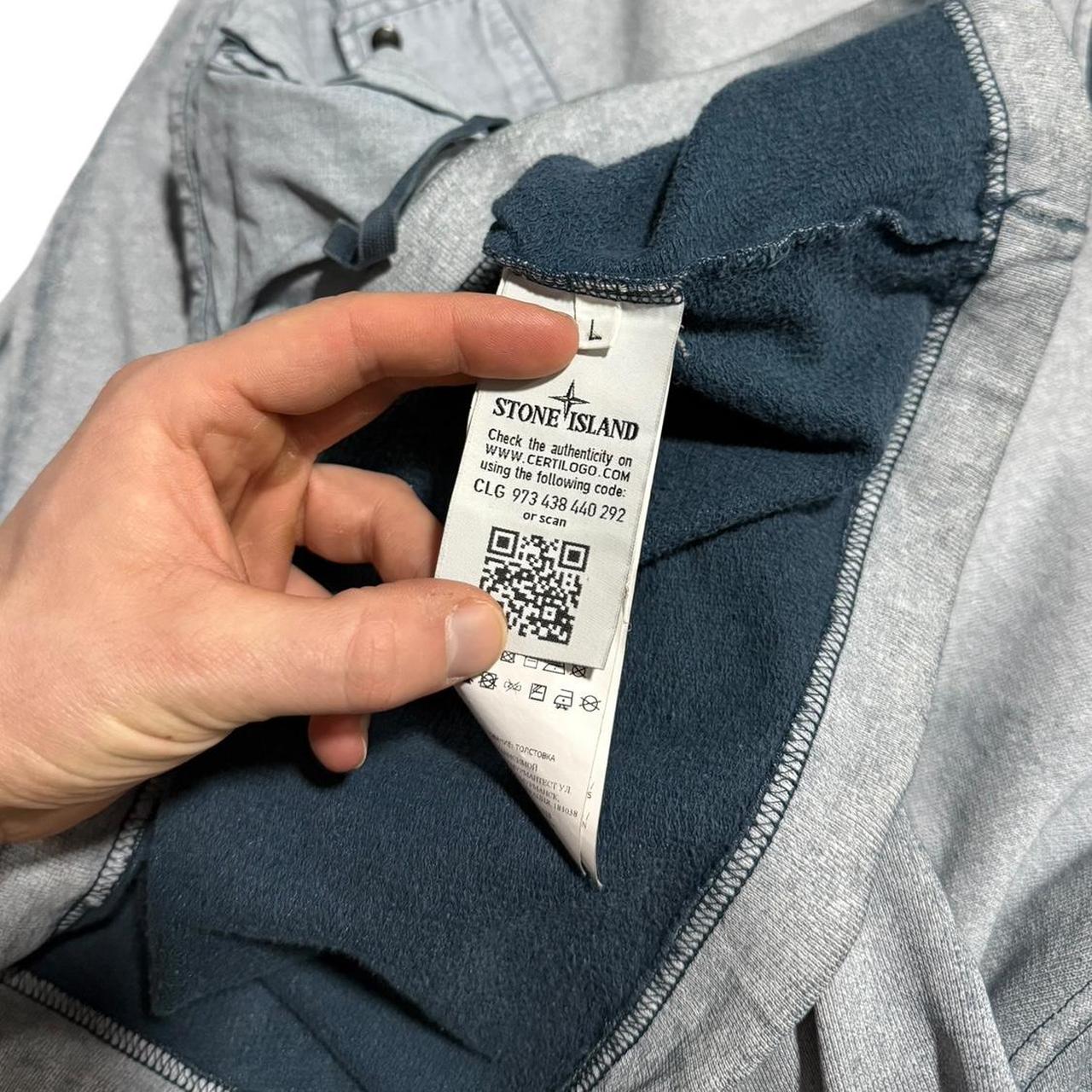 Stone Island Tela Placatta Crewneck | Large, Gray
