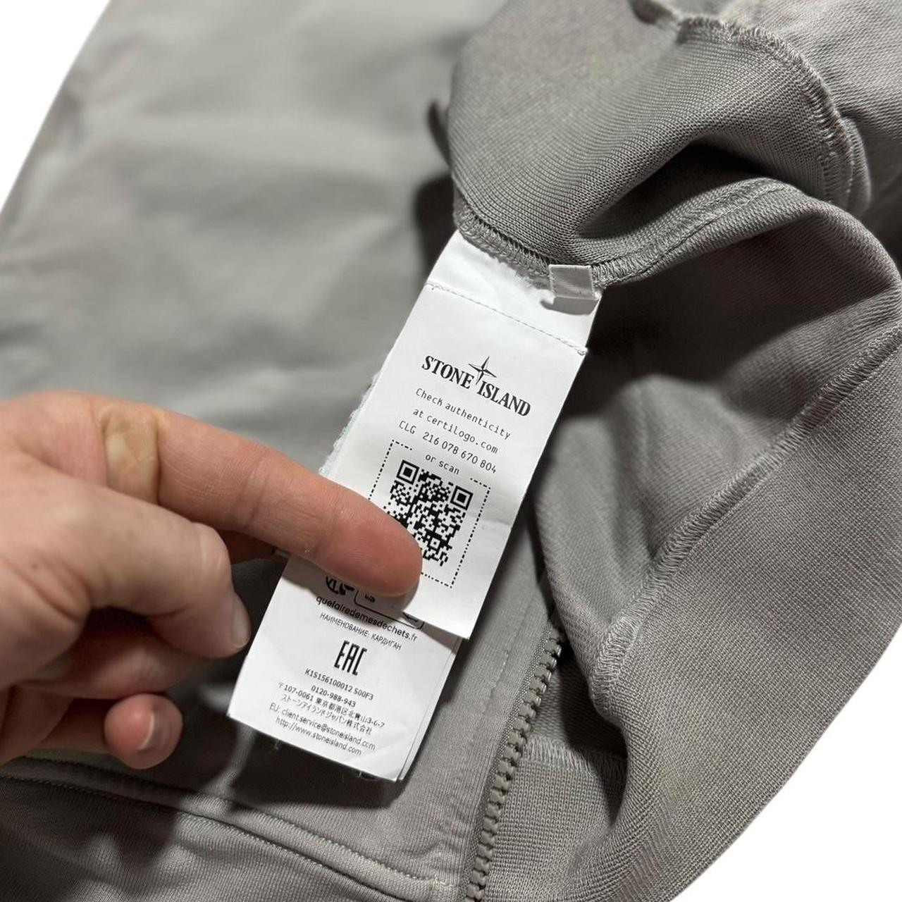Stone Island Ghost Full Zip | Large, Grey