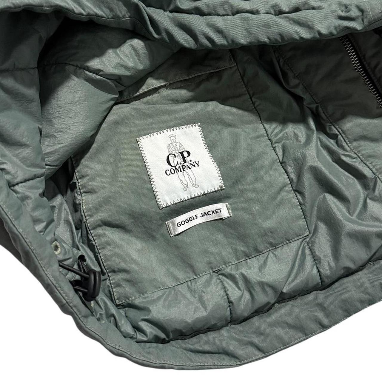 CP Company T-Flatt Goggle Jacket | Large, Olive Green