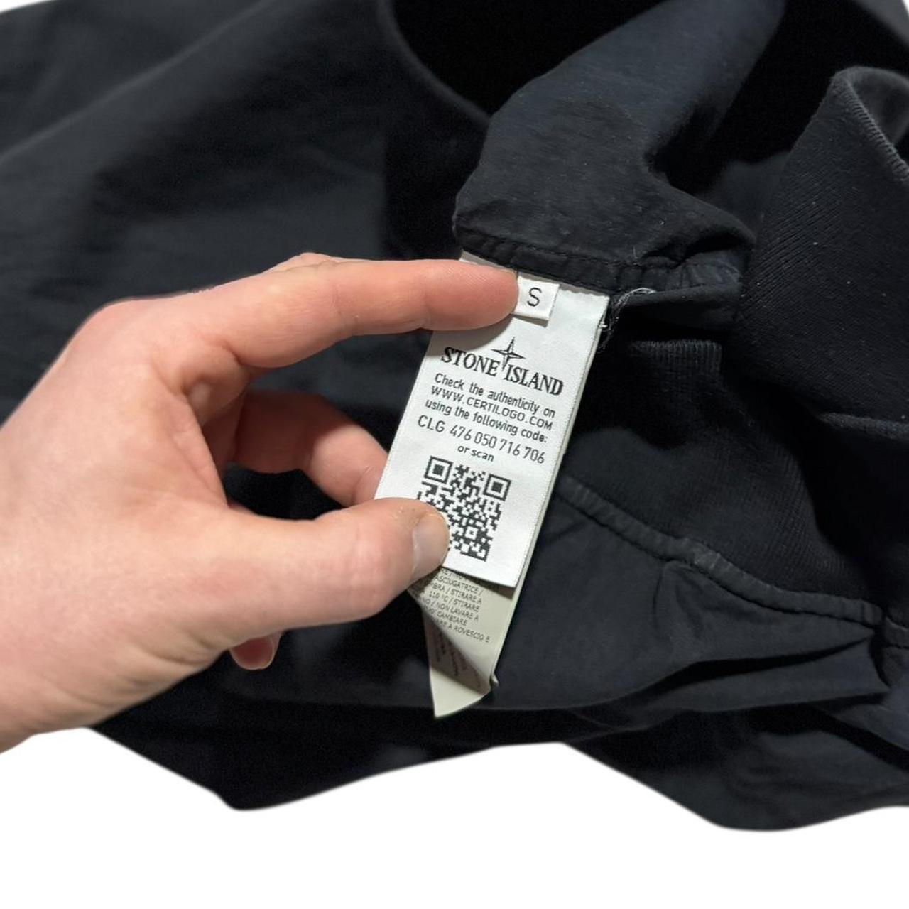 Stone Island Ghost Canvas Pullover | Small, Black