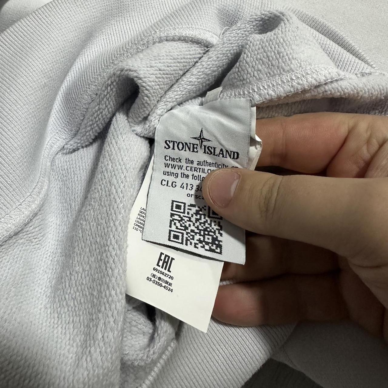 Stone Island White Pullover Crewneck