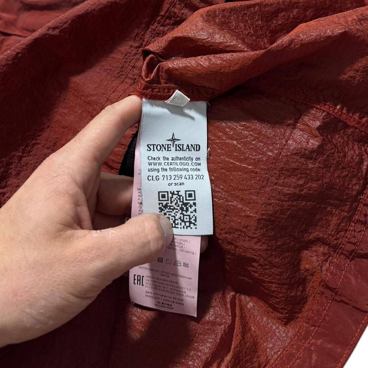Stone Island Nylon Metal Overshirt | Medium, Rust