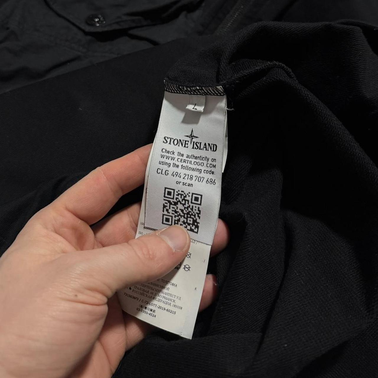 Stone Island Ghost Double Pocket Pullover | Large, Black