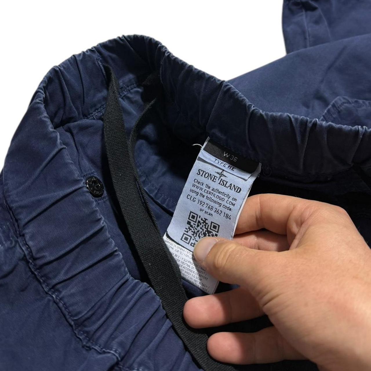 Stone Island Canvas Shorts | W36, Navy
