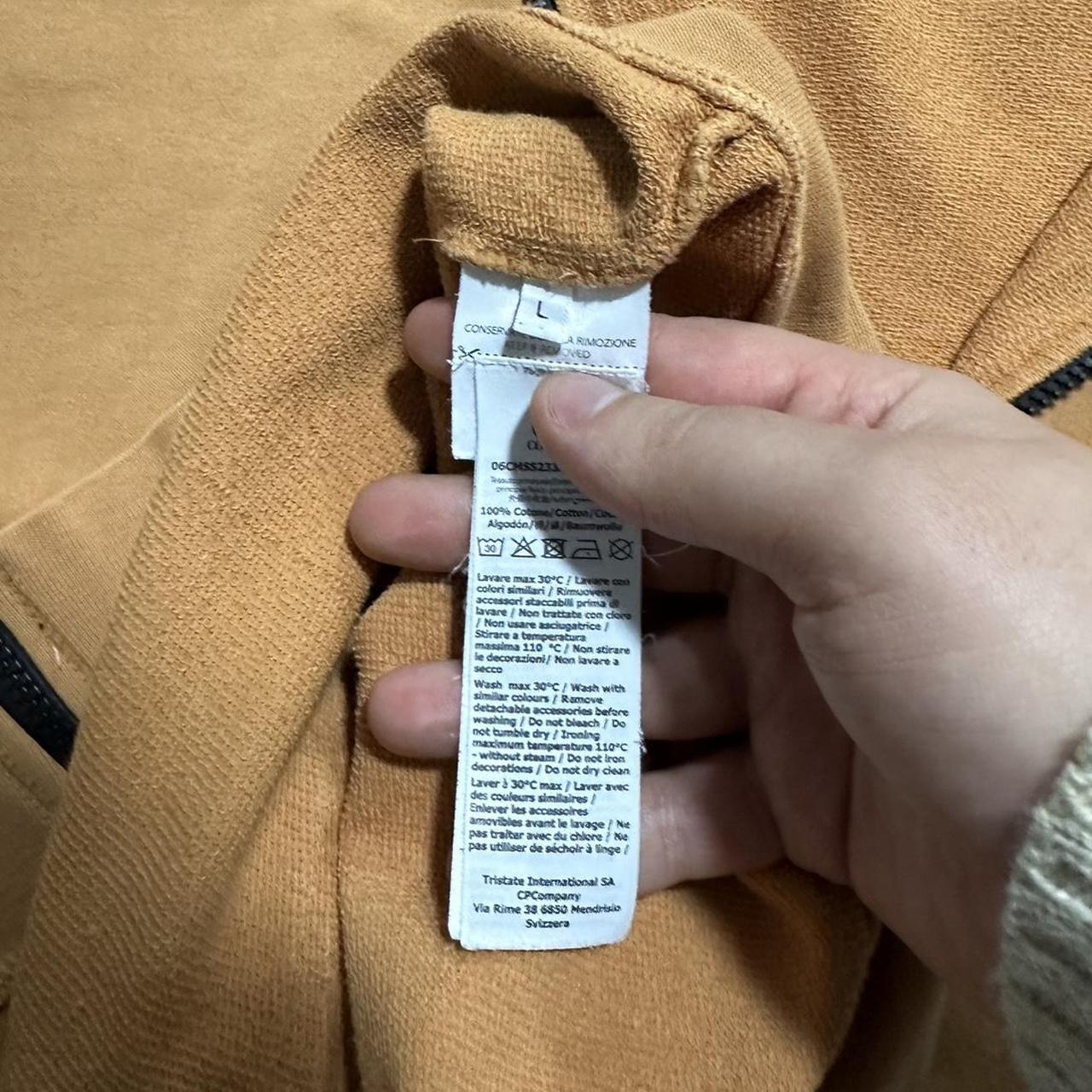 CP Company Orange Full Zip Hoodie | Large, Orange
