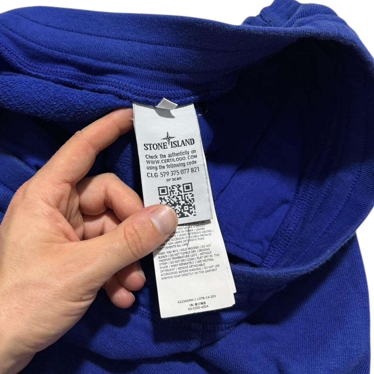 Stone Island Royal Blue Cotton Shorts