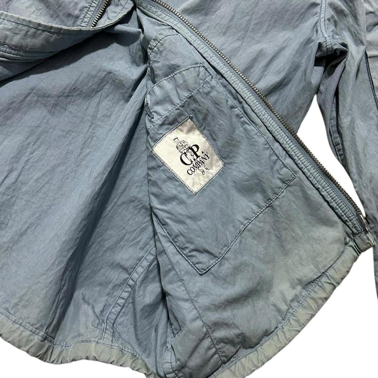 CP Company Big Lens Canvas Jacket | Small, Light Blue