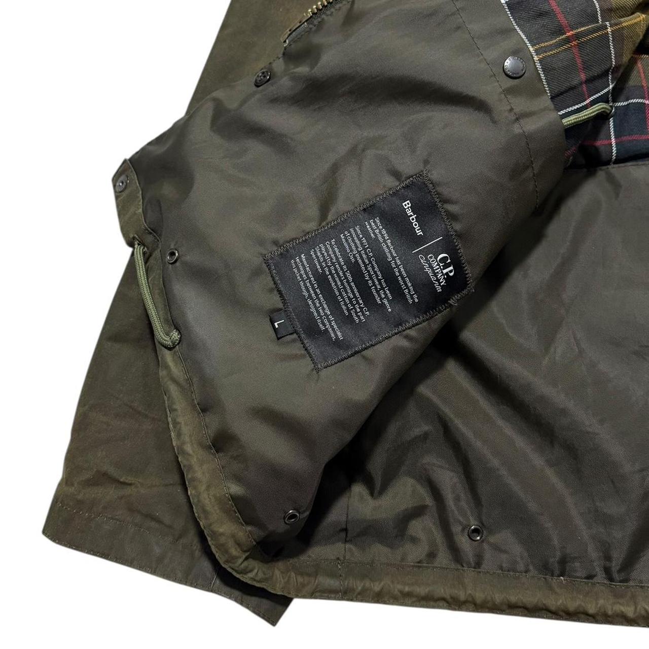 CP Company Barbour Wax Goggle Jacket | Large, Olive