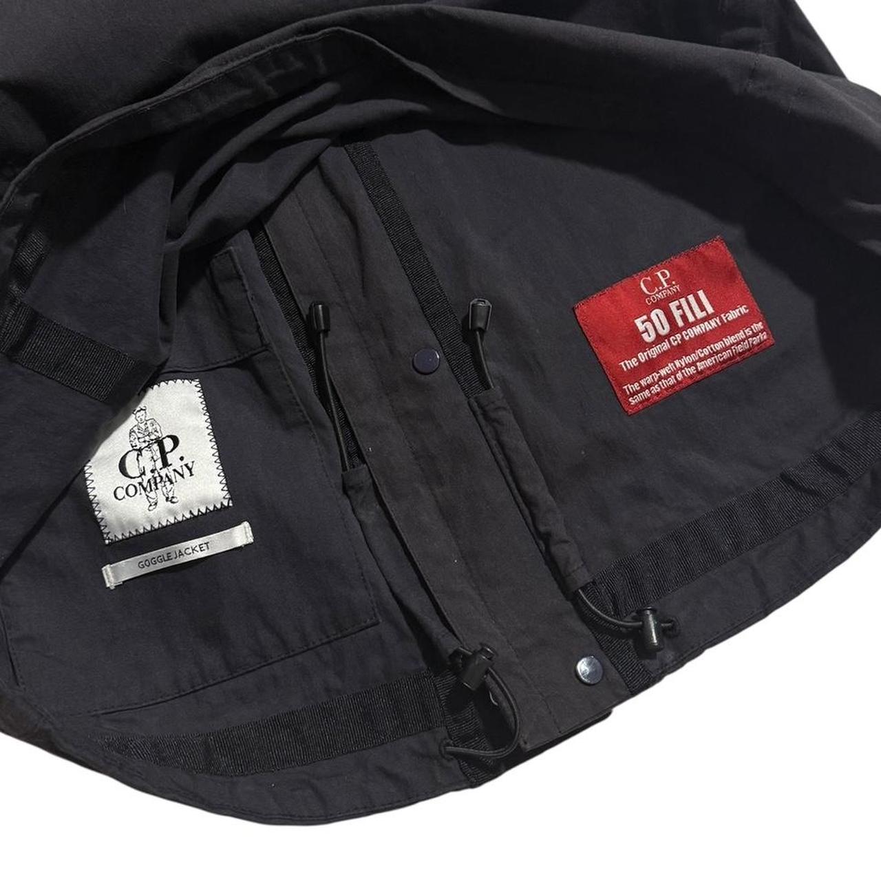 CP Company 50 Fili Canvas Goggle Jacket | Medium, Black
