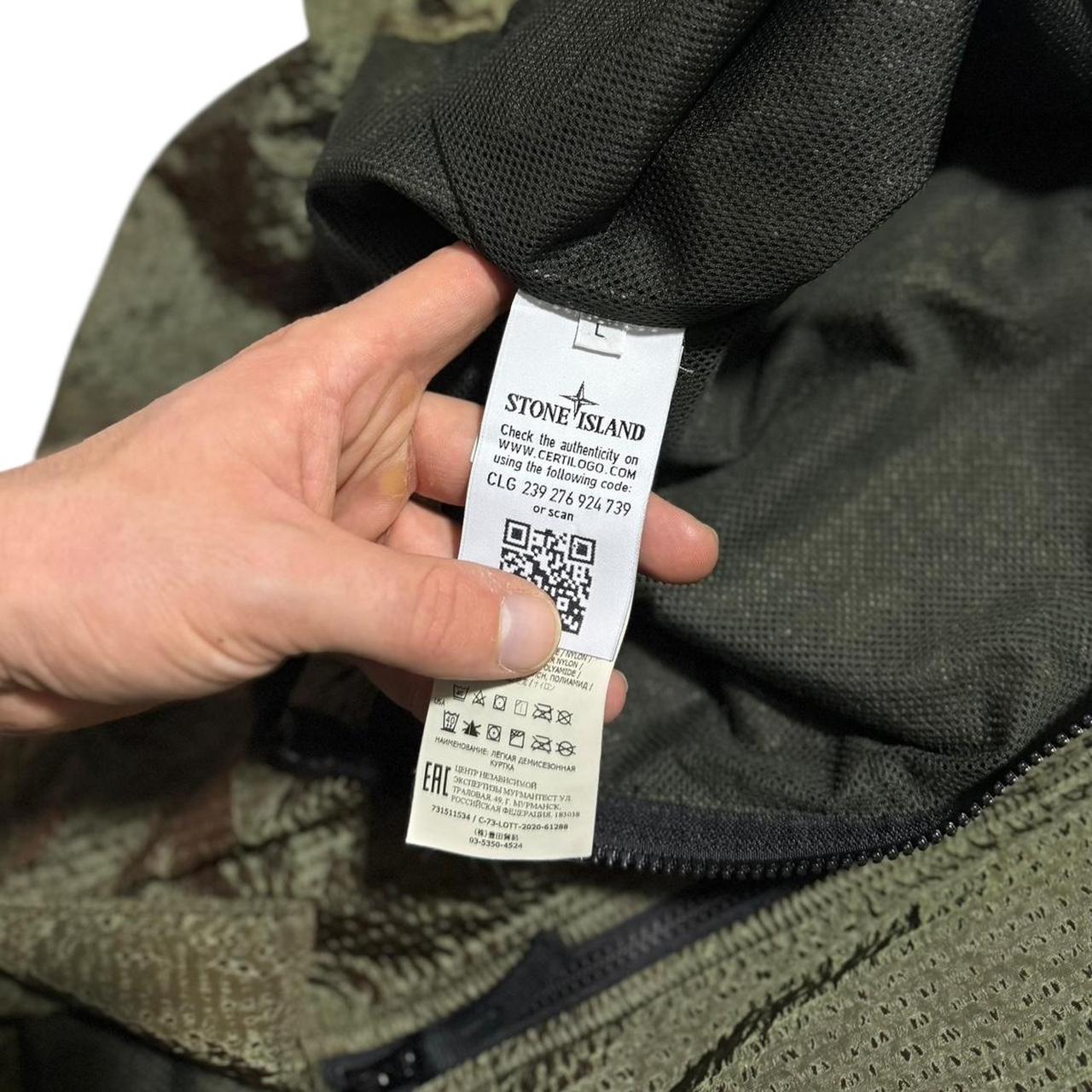 Stone Island Poly Frame Overshirt | Large, Olive Green