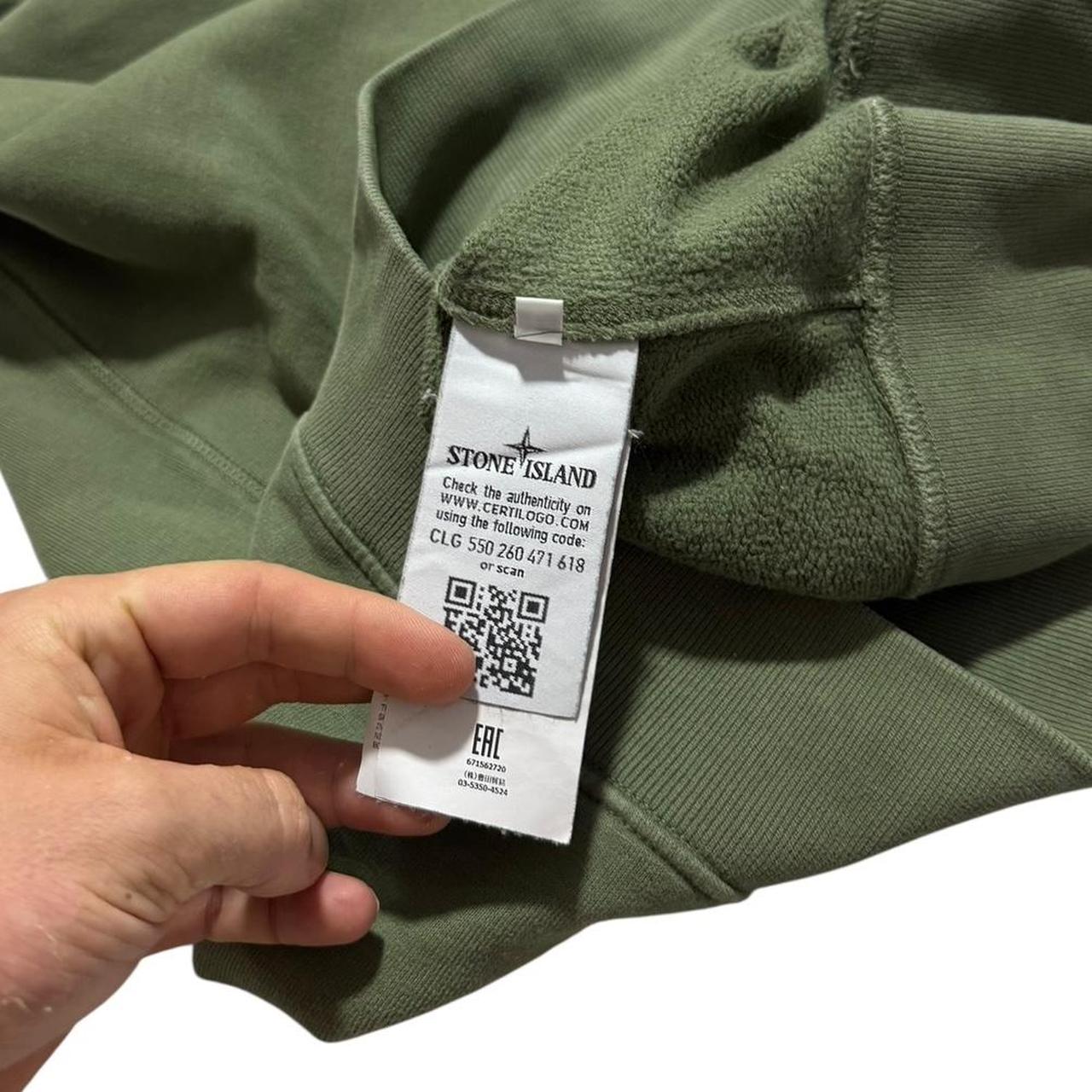 Stone Island Green Crewneck | Large, Green