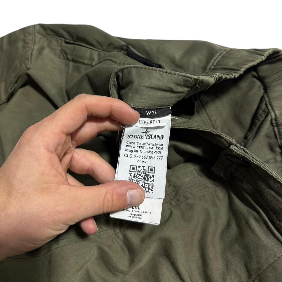 Stone Island Combat Cargo Trousers | W32, Olive