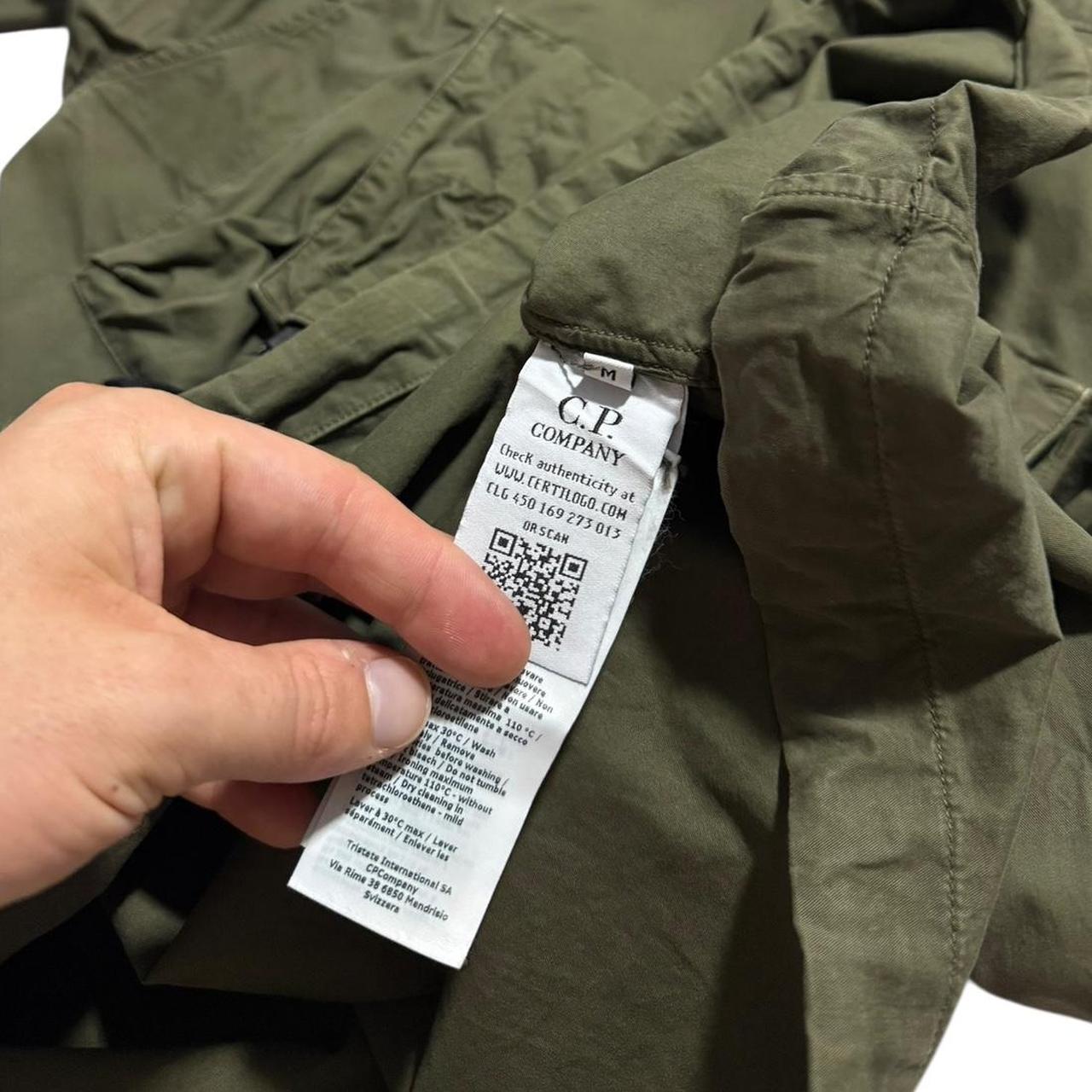 CP Company Canvas Smock Jacket | Medium, Olive