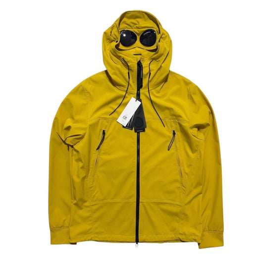 CP Company Soft Shell Goggle Jacket | XL, Mustard Yellow