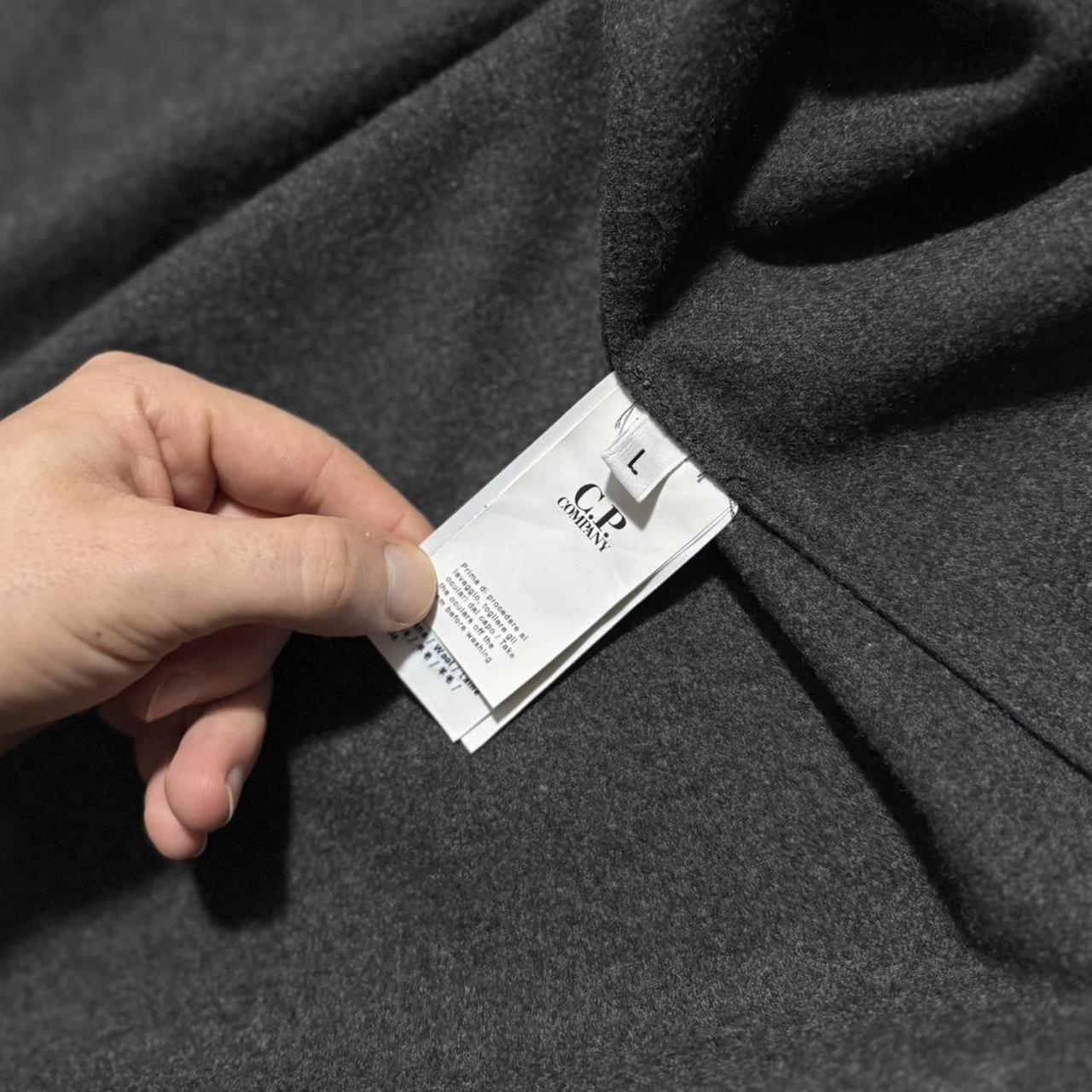 CP Company Wool Hooded Jacket | Large, Charcoal