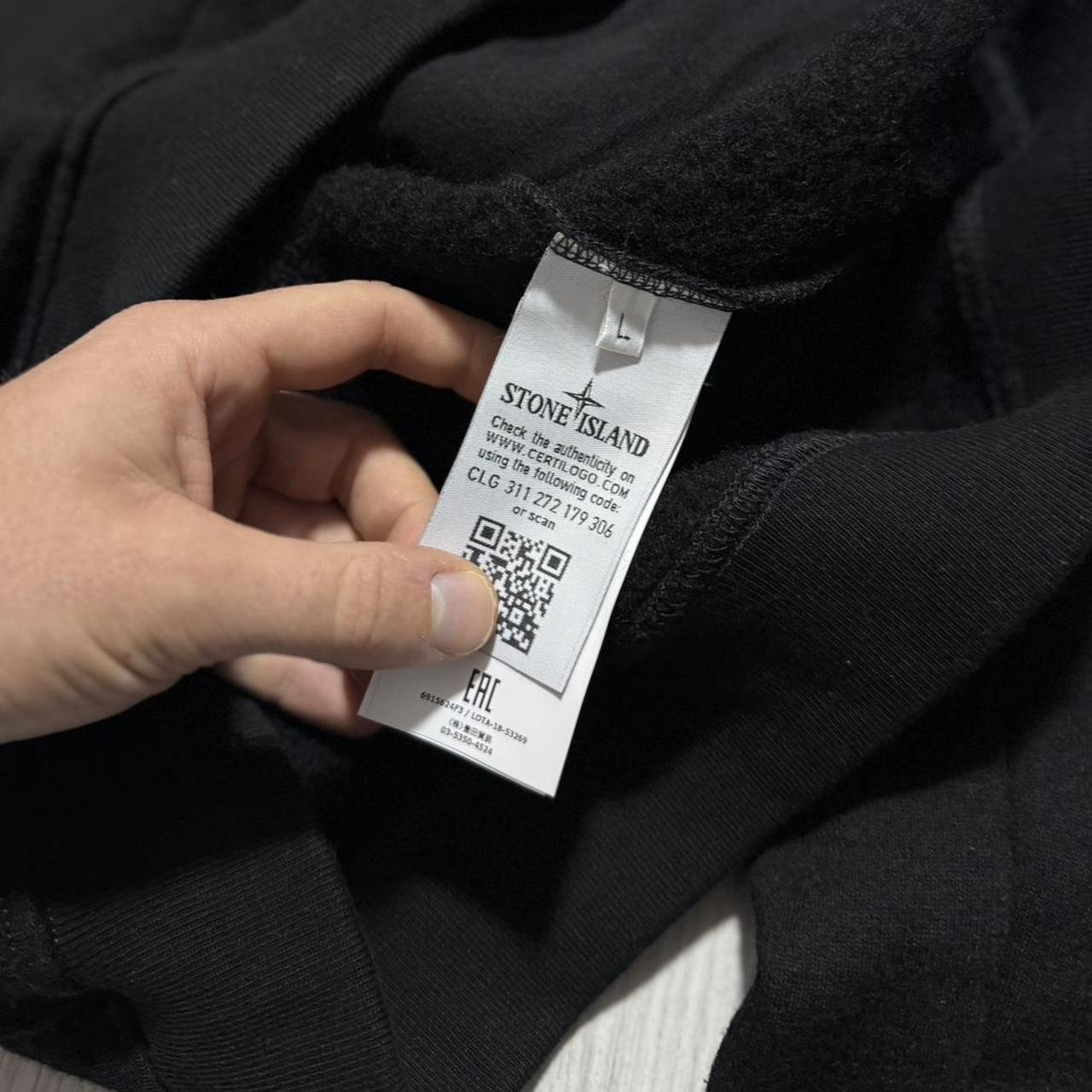 Stone Island Ghost Pullover Crewneck | Large, Black