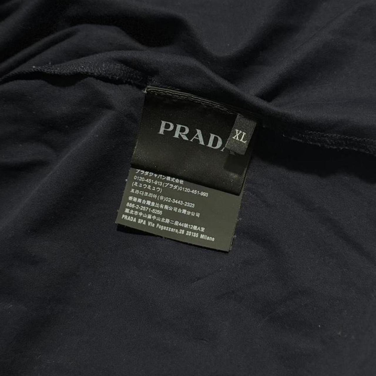 Prada Front Logo Navy T-Shirt