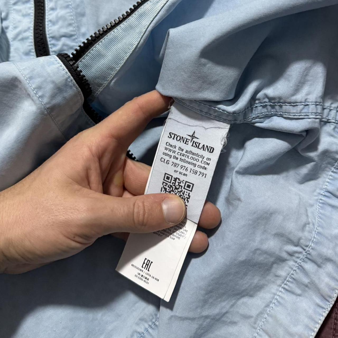 Stone Island Double Pocket Overshirt | Medium, Light Blue