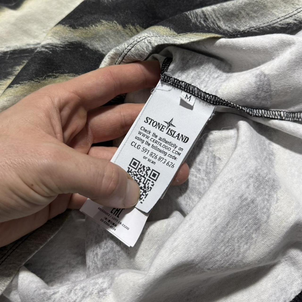 Stone Island White Tiger T-Shirt | Medium, White
